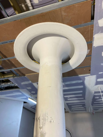 bespoke-plaster-column-with-lighting-installation