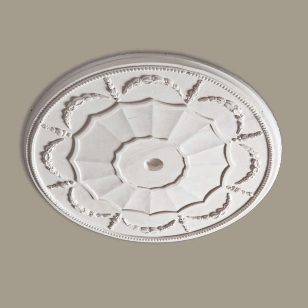 Small Swag and Drop Ceiling Rose - Fine Art Mouldings
