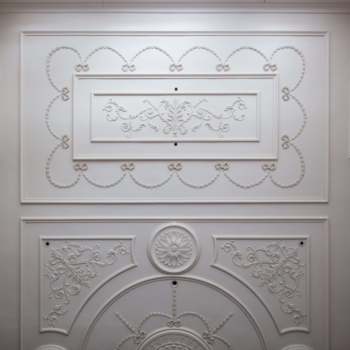 Custom handcrafted plaster ceiling