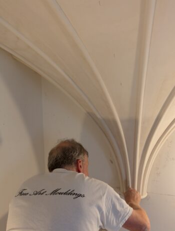 Hand-cast fibrous plaster mouldings at Penkridge Hall
