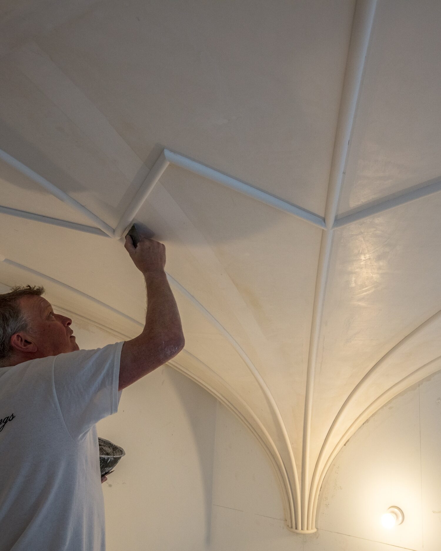 Bespoke decorative plaster ceiling at Penkridge Hall